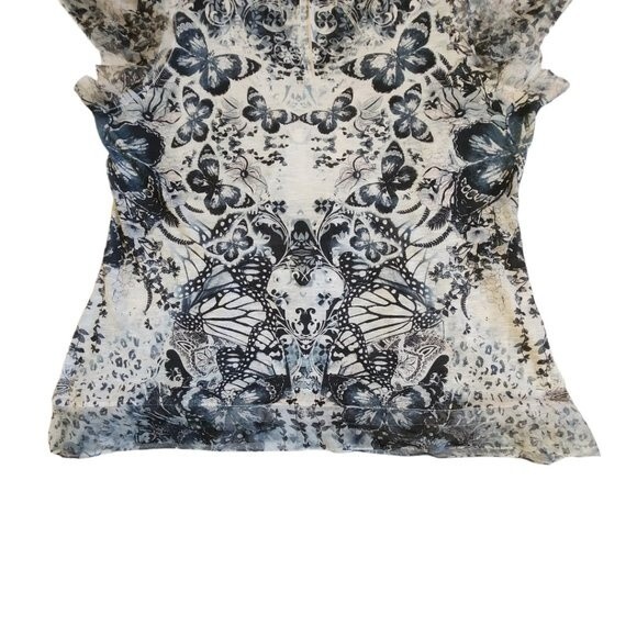 New Directions Weekend Black White Sequin Embellished Wintop Size 1X - Picture 6 of 11